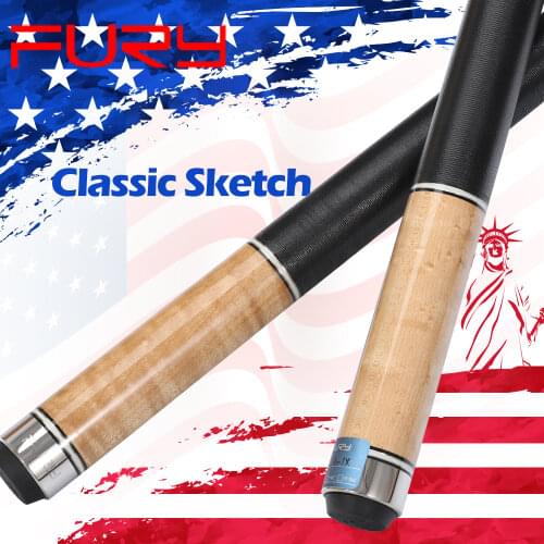Official FURY Pool Cue NA 11.75mm&13mm Tiger Tips Cue Pool Selected Maple Shaft Billiard Rared Wood Butt Tecnologia billar Stick