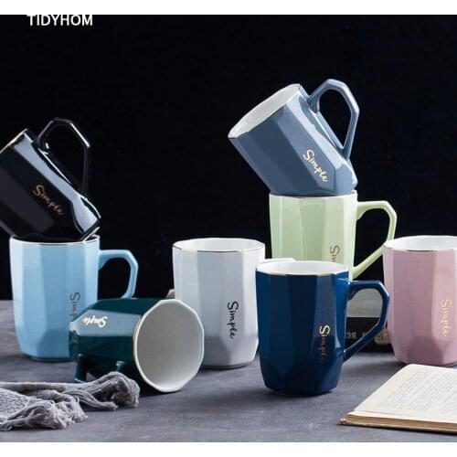 Office Ceramic Cup With Lid Spoon Household Coffee Cup Fruit Tea Cup Milk Cup Breakfast Cup Holiday Gift With Gift Box Water Cup