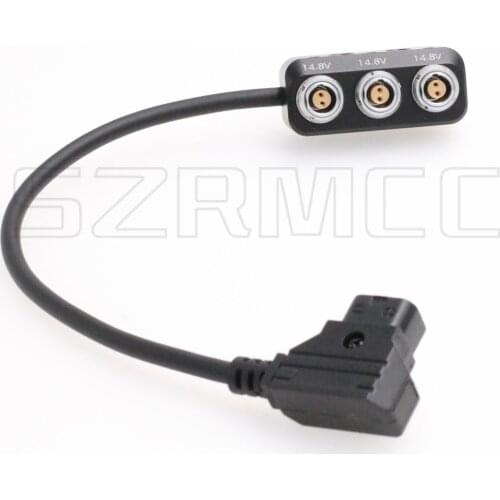 D Tap to 3 Way 0B 2 pin Female Power Splitter for Camera Power Supply Port Extension kit