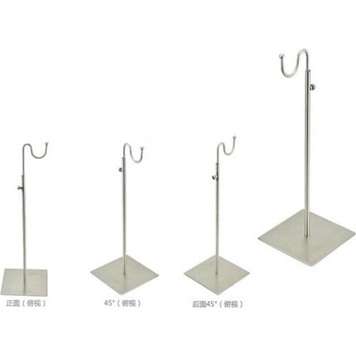 Adjustable Metal Brushed Silver Handbag Stand Display Women Bag Display Holder wig holder display stand bag holder rack