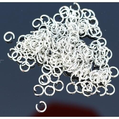 D010 210pcs/lot Single Loops Open Jump Split Rings Connector for DIY Jewelry Findings & Components Bijoux Making 5mm Approx