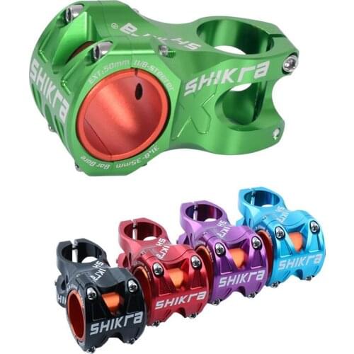 SHIKRA Bicycle Stem Mountain Road Bike Stem MTB AM XC DH Stem Handlebar Stem 50mm 35mm 31.8mm Bike Riser Ultralight Stem