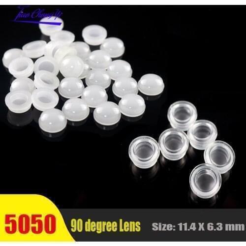 LED Lens Reflector Collimator For 5050 SMD 90 Degree 11x6mm Convex Optical Lens