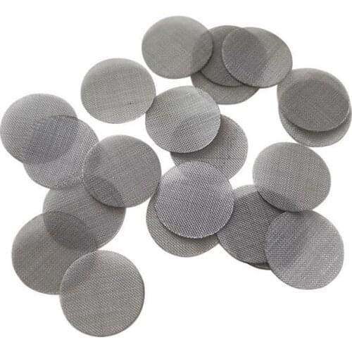 200pcs 16mm Smoking Tobacco Weed Hookahs Water Pipe Combustion Net Stainless Steel Filter Round Piece Woven Mesh Screen Network