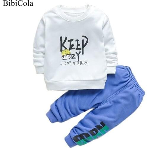 Spring Autumn New Baby Boy Suit 2PCS Cartoon Kids Clothing Sets Cotton Tops+Pants InfantBoys Clothing Sets