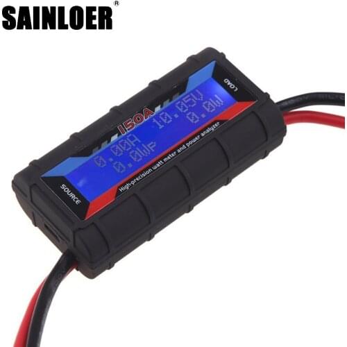 SAINLOER RC 150A High Precision Watt Meter and Power Analyzer w/ Backlight LCD electric analyzer digital wattmete