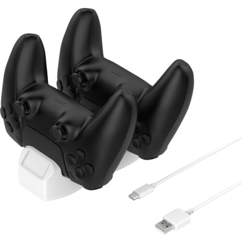 For PS5 Gamepad Charger Dual Wireless Handles Plug-in Charging Base Charging Cradle Dock Station Suitable For Sony PlayStation5