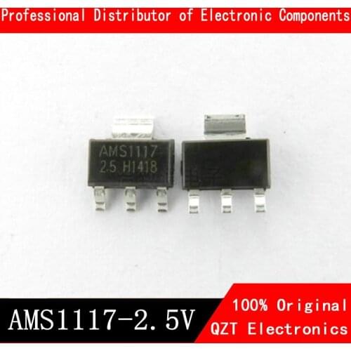 10pcs/lot AMS1117-2.5 AMS1117-2.5V , AMS1117 1117 2.5V 1A SOT223 Voltage Regulator Best quality
