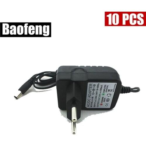 10PCS New Original Charger fit for BAOFENG UV-B5 B6 5R two way Radio with free shipping (round plug)
