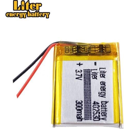 2pcs [SD] 3.7V,300mAH,[402530] Polymer lithium ion / Li-ion battery for TOY,POWER BANK,GPS,mp3,mp4,cell phone,speaker