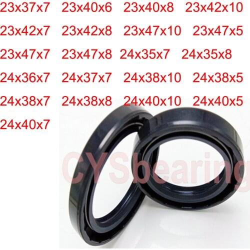2pc TC NBR Skeleton Oil Seal Simmer Ring Rotary Shaft Gasket sealing 23x37x7 24x35x7 24x38x10 24x38x7 24x38x8 24x40x10 24x40x7mm