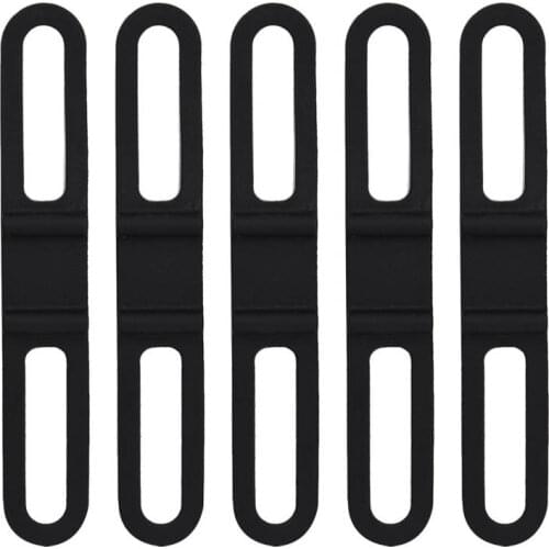 5Pcs Bicycle Flashlight Holder MTB Mountain Bike Handlebar Silicone Tape Strap Flash Light Fixed Bandage