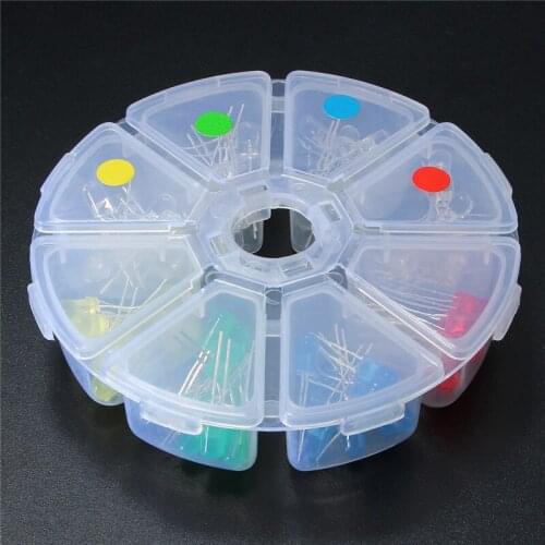 80Pcs/lot 5mm 2Pins LED Diode Light Assorted Kit DIY LEDs Set Yellow Red Green Blue Electronic Diy Kit Support Dropshipping