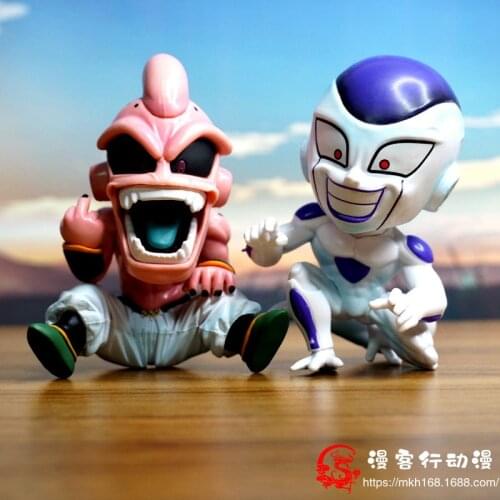 Anime Classic Dragon Ball GK Character Frieza Doll Model Majin Buu Humanoid Action Children Christmas Gift Color Toy Decoration