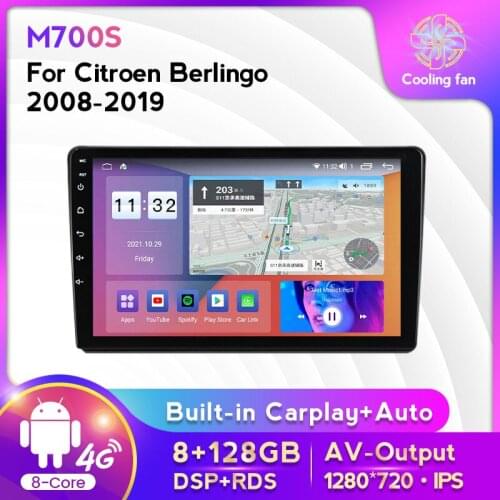 HD 1280X720 Car Multimedia video DVD Player GPS For Citroen Berlingo 2008-2019 Navigation Auto Radio support carplay DVR OBD DAB