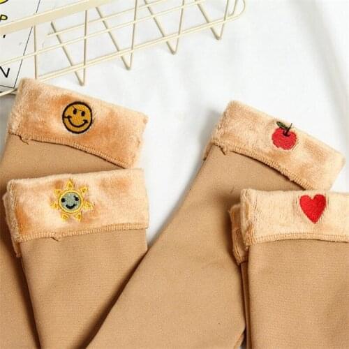 Cheap womens new years socks warm 4pairs/lot socks with inscriptions women and lady seamless velvet boots floor sleeping socks