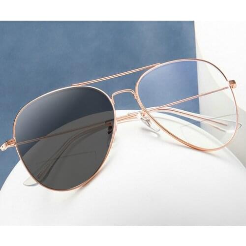 Oversized Multifocal Reading Glasses Women Bifocal Photochromic UV Protect Men Presbyopic Eyeglasses Computer Pilot Eyewear NX