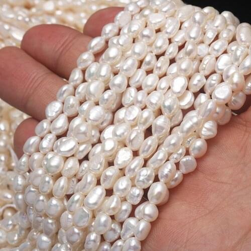 Natural Freshwater Pearl Beads Charms for Jewelry Making Necklace and bracelet Baroque Pearl DIY Strand Beads Accessories 36cm