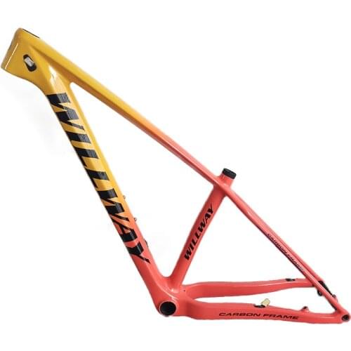 Carbon MTB Frame 29 Thru. Axle 12*148 Boost Size 15/17/19 BB92 31.6mm Seatpost Mountain Bicycle Frame Carbon Bike Parts