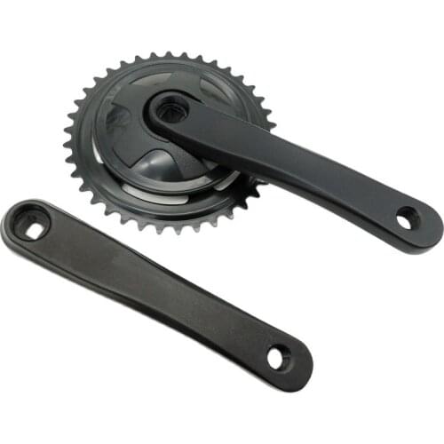 38T Folding Bicycle Crankset Single Speed 165mm Bike Crank Set Chainring Aluminum Alloy Crank Chainwheel Sprocket Wheel