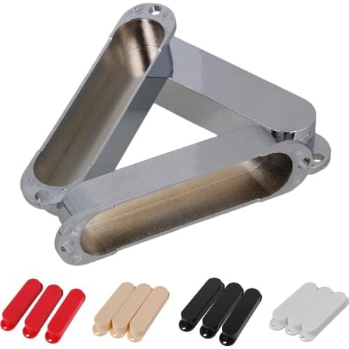 3pcs Smooth Solid Plastic No Hole Single Coil Pickup Cover Black/cream/red/white for Guitar