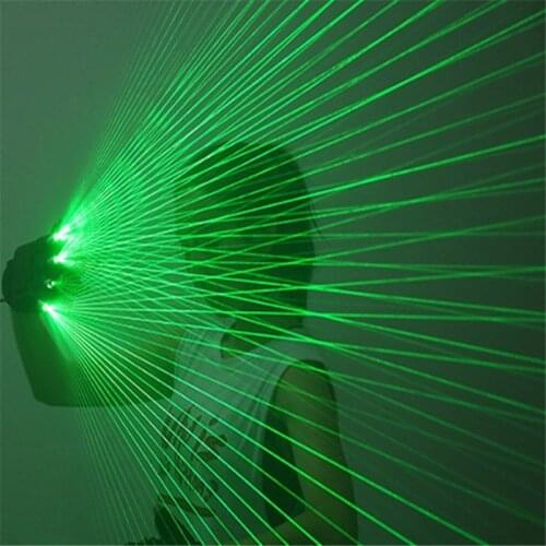 KS05 Party laser beams green gloves dj wears red laser gloves robot men show projector bar performance wears stage costumes led