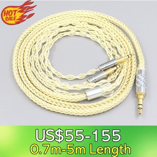 LN007630 8 Core Gold Plated + Palladium Silver OCC Cable For Sol republic Master Tracks HD V8 V10 V12 X3 Headphone