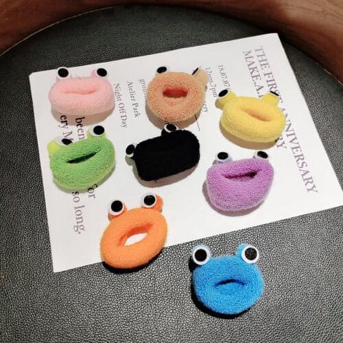 Cute Plush Hair Tie Korean Version Ins Student Cute Frog Hair Accessories