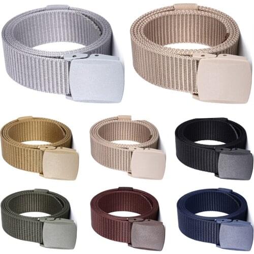 Mens Nylon Waistband Outdoor Lightweight Belt Automatic Buckle Military Belts BLTRD0002