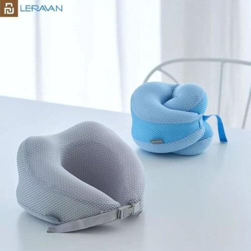 From Youpin LERAVAN Travel Partner Neck Pillow Skin-Friendly Memory Foam Fit Neck Shoulders Effective Support Heightening