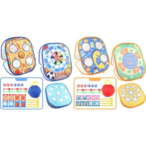 Portable Sandbag Game Kit, Outdoor Toys Toddlers Double Sided Outside Cornhole Toys Toss Game Birthday Gift