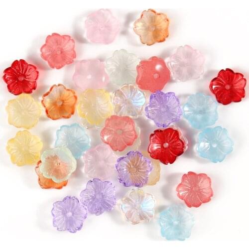 10x4mm Flower Lampwork Crystal Beads Czech Glass Colorful Loose Beads For Jewelry Making Diy Needlework Bracelet Accessories