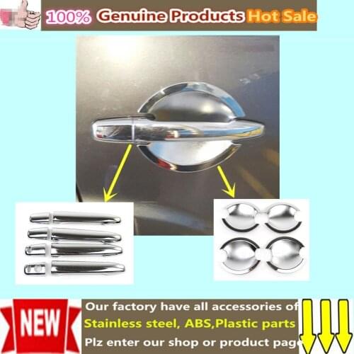 High Quality cover sticks lamp trim ABS chrome door handle bowl for Mitsubishi Outlander 2009 2010 2011 2012 2013 2014 2015 2016