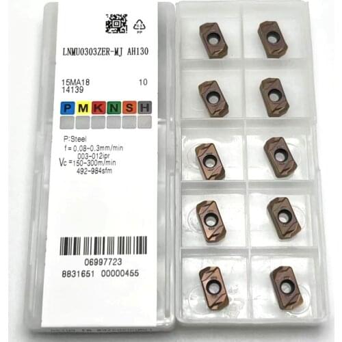 LNMU0303ZER MJ high-quality carbide tool double-sided fast feed cutting insert CNC lathe tool suitable for EXN03R tool holder