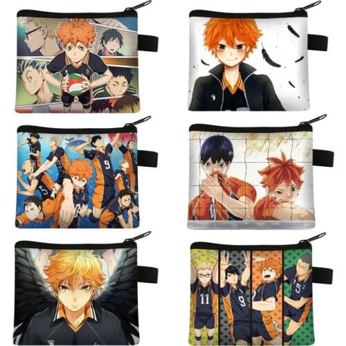 Japanese Anime Haikyuu!! Chibi Hinata Syouyou Cool Short Zero Purse/Lipstick Bag/ Earphone Bags Best Gift