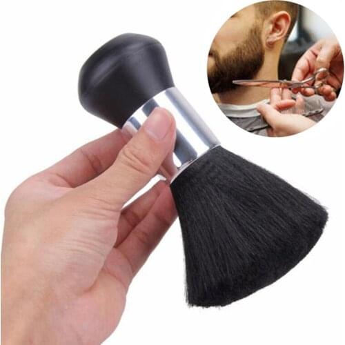 1PC Professional Soft Black Neck Face Duster Brushes Barber Hair Clean Hairbrush Salon Cutting Hairdressing Styling Makeup Tool