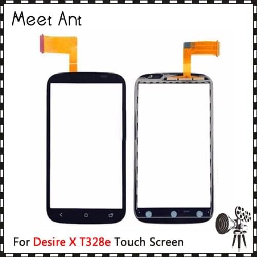 10Pcs/lot High Quality 4.0" For HTC Desire X T328E Touch Screen Digitizer Sensor Outer Glass Lens Panel