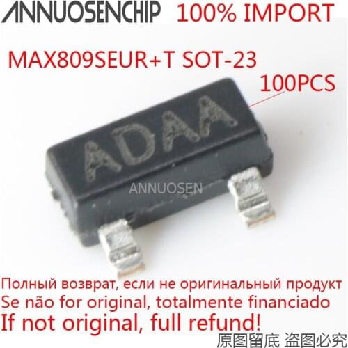 100PCS MAX809SEUR MAX809 ADAA SOT-23 100% imports new and free shipping