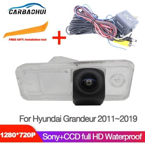 175 Degree 1080P Fisheye Car Reverse Rear View Camera For Hyundai Grandeur 2011~2019 Waterproof high quality CCD hd