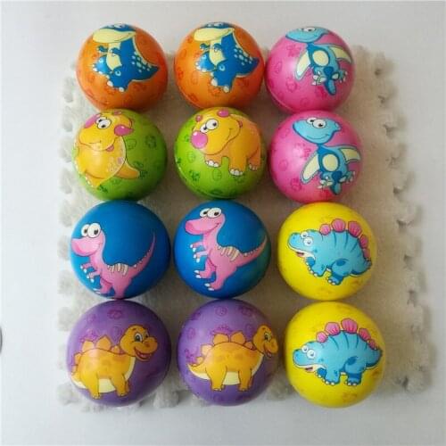 63mm Anti Stress Ball Relief Forest animals cartoon colorful Foam Ball educational learning Toys for Children Girls boys