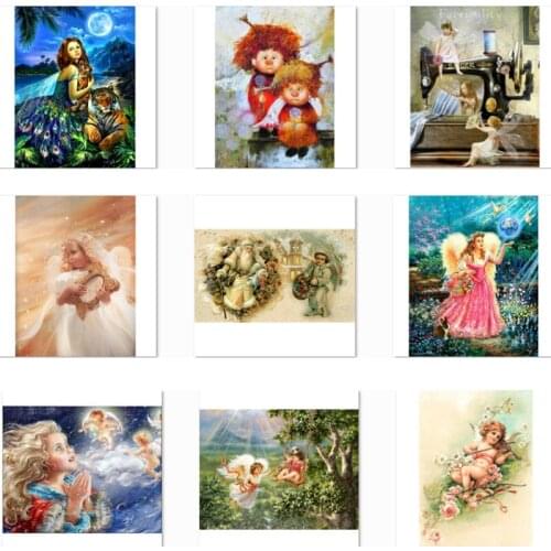 Diamond painting full drill, landscape, diy ,angel,5d, diamond embroidery animal,diamond mosaic painting NEW