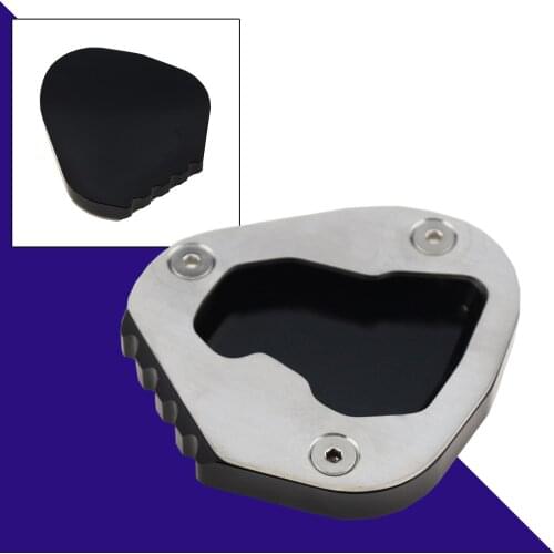 CNC Aluminum Motorcycle Kickstand Extension Pad Foot Side Stand Enlarger Plate for Yamaha Tenere700/XTZ700 2019 -2021