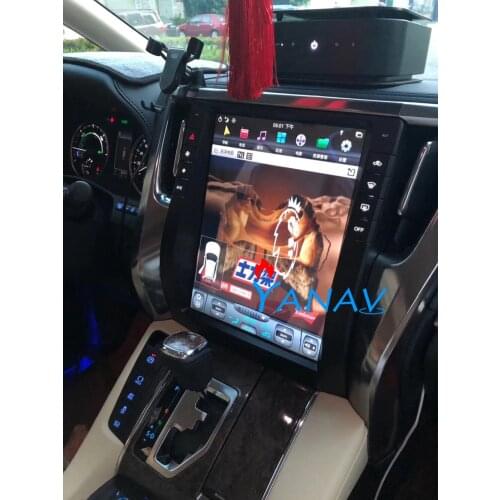 Android Vertical screen car multimedia player for-Toyota Alphard 2015 navigation system GPS Navigation