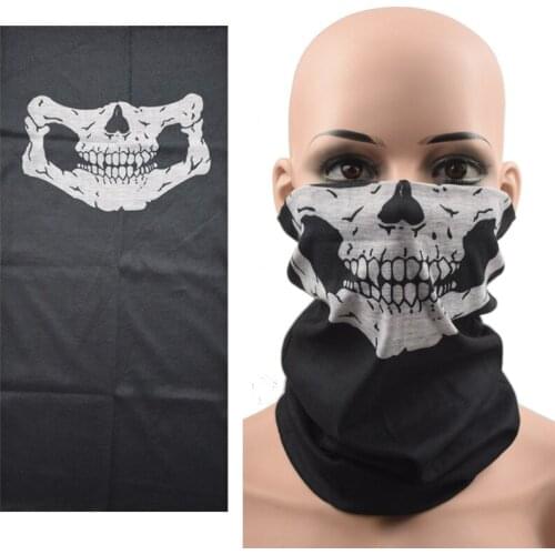 Tube Buff Skull Bandana Motorcycle Face Shield Hiking Scarf Ski Balaclava Neck Gaiter Sports Headband Headwear Bicycle Men Women