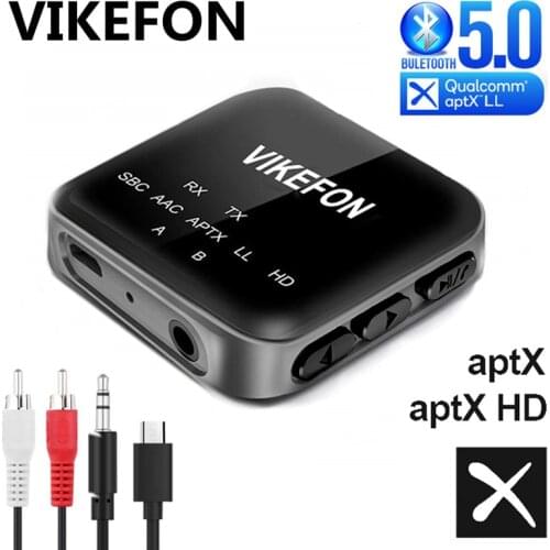 Bluetooth 5.0 Audio Receiver Transmitter CSR8675 aptX HD LL 3.5mm Jack AUX RCA Handsfree Call TV Car Amplifier Wireless Adapter