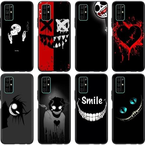 Smile Skeleton Devil Soft TPU Cover For Honor 9 10 X10 9A 9C 9S 9N 10i 10X 9X Lite Pro 5G Phone Case Shell