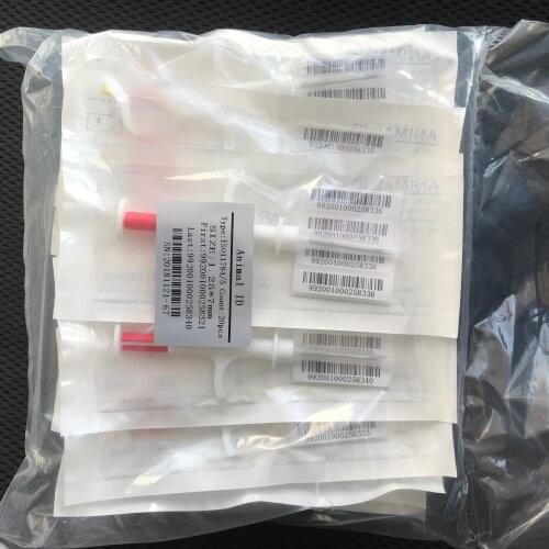 134.2 khz 1.4x8/2.12x12mm piccolo bioglass chip cane PIT tag veterinaria siringa RFID Microchip per il pollo pesce arowana Iden