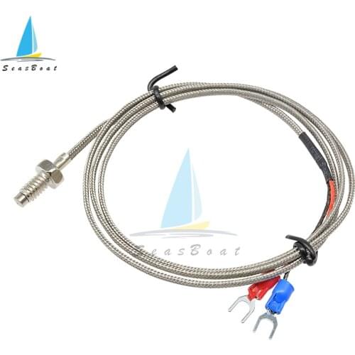 M6 Screw K Type 1M 2M Wire Cable Thermocouple Temperature Sensor for Industrial Temperature Controller 0-800C Sensor Probe