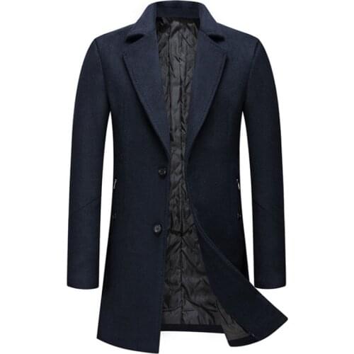 DQIYU Men's Long Trench Coats