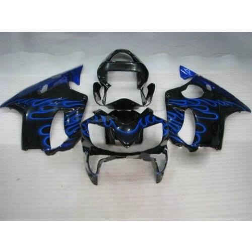 Km F4i 01 for CBR 600 Blue Black CBR600 F4i 2001 - 2003 CBR600F4i 01 02 03 2001 2002 2003 01-03 ABS fairing kit Blue black